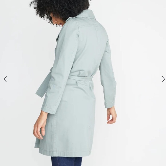 Marine Later Kelly Trench Coat Green - Picture 3 of 8